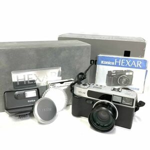 仙53 Konica HEXAR Classic 120周年記念特別限定セット コンパクトフィルムカメラ 35mm F2.0 箱付き 付属品あり コニカ ヘキサー