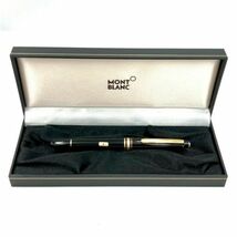 仙3 MONTBLANC No144 マイスターシュテュック 万年筆 ペン先 4810 14K モンブラン ブラックカラー 箱付き 筆記用具_画像2