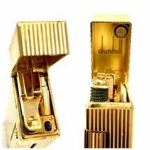 仙15＆58【３点セット】Dunhill ローラーガスライター ゴールドカラー シルバーカラー ローラー式 ライター ダンヒル 喫煙具 喫煙グッズ_画像7