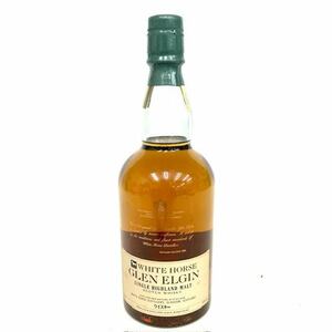 仙105【未開封/古酒】WHITE HORSE GLEN ELGIN SINGLE HIGHLAND MALT 750ml 43% スコッチ ホワイトホース グレンエルギン モルト