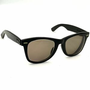 仙4【度あり】Ray-Ban B&L サングラス WAYFARER ブラックカラー レイバン ウェイファーラー メガネ 小物 