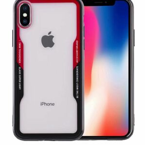 人気急上昇中インスタ映えiPhoneXS/Xブラックレッドケース