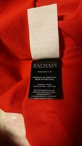 未使用 バルマン BALMAIN Tシャツ メンズ サイズL ブルーベルジャパン正規品_画像5