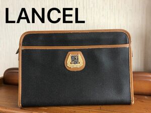 LANCEL セカンドバッグ クラッチバッグ　メンズ　アンティーク　レトロ