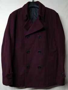 *m.f.editiorial* melt n pea coat wine red *