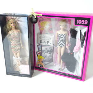 Barbie マテル社 バービー人形 ファッションモデルN4974/ブラックレーベル X8256 2点セット【100/同梱不可/大阪発送】【2361762/184/mrrz】