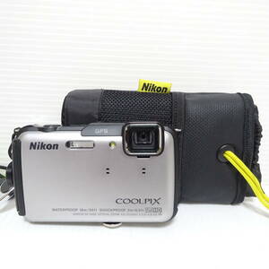 Nikon COOL PIX AW110 デジタルカメラ ケース付き 動作未確認【60サイズ/同梱不可/大阪発送】【2410211/83/mrrz】