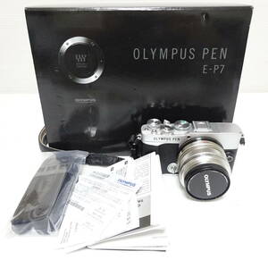 OLYMPUS PEN E-P7 デジタルカメラ 通電確認済み 【80サイズ/同梱不可/大阪発送】【2406851/171/mrrz】