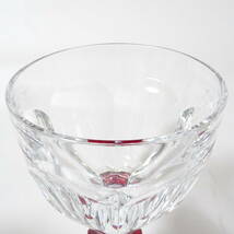 Baccarat バカラ アルクール ブルーボタン/レッドボタン ワイングラス2客セット【80サイズ/同梱不可/大阪発送】【2403718/212/mrrz】_画像4