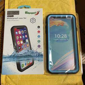 レッドペッパー　iPhone Xs Max 6.5ウォータープルーフケース　IP68 ISO 9001耐衝撃 防雪　防塵　対衝撃ケース　ライトブルー　