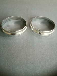 ローバーミニのウインカーレンズのリング。未使用品。2個で、1セット。真鍮製品。クロームメッキ。日本製。