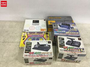 1円〜 同梱不可 ジャンク ファミリーコンピュータ ディスクシステム、PlayStation専用 電車でGO! コントローラ ワンハンドルタイプ他