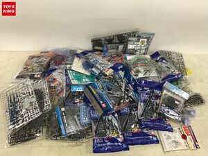 1円〜 同梱不可 ジャンク 1/144等 ストライクガンダム ソリッドクリアアナザー バズーカ装備Ver.、MSフィギュア01他