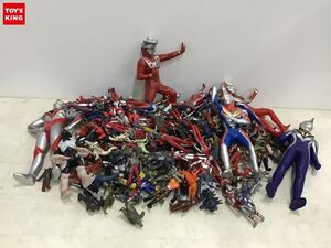 1円〜 同梱不可 ジャンク ウルトラマンレオ、ウルトラ怪獣 レッドキング、エレキング他 ソフビ等