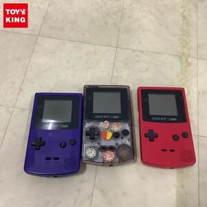 1円〜 箱無 ゲームボーイカラー 本体 CGB-001 パープル、クリアパープル他