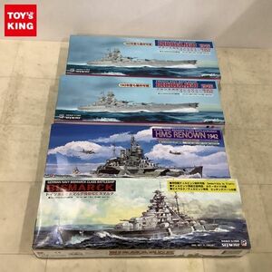 1円〜 ピットロード スカイウェーブシリーズ 1/700 フランス海軍 戦艦 リシュリュー 1946、英国海軍 巡洋戦艦 レナウン1942他