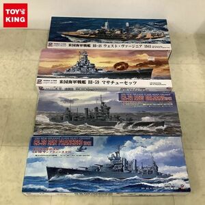 1円〜 ピットロード 1/700 米国海軍重巡洋艦 CA-38サンフランシスコ1942、米国海軍サウス・ダコタ級戦艦 BB-59 マサチューセッツ 他