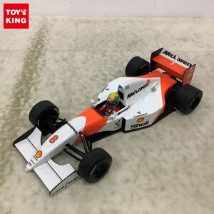 1円〜 ジャンク 箱無 ミニチャンプス AYRTON SENNA 1/18 マクラーレン MP 4/8 #8