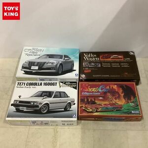 1円〜 アオシマ等 1/24 TE７１カローラセダン 1600GT 後期型 1/25 フォルクスワーゲン 他