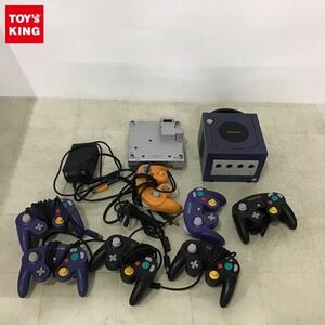 1円〜 訳あり ニンテンドー ゲームキューブ 本体 バイオレット、ゲームボーイプレーヤー、コントローラー オレンジ他