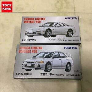 1円〜 トミカ リミテッドヴィンテージNEO アンフィニ RX-7 タイプRS 97年式 三菱ランサー RSエボリューション IV 96年式