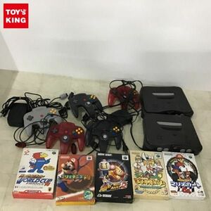 1円〜 訳あり ニンテンドウ64 本体、コントローラブロス、ソフト マリオカート64、マリオストーリー、爆ボンバーマン2他