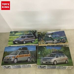 1円〜 フジミ RV フィールドライナー 1/24 トヨタ イプサム L-SELECTION、ダイハツ ムーヴ CX他