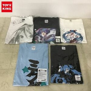 1円〜 初音ミク ミクダヨー Tシャツ Lサイズ、雪ミク2017 Tシャツ Lサイズ 他