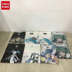 1円〜 初音ミク Project DIVA 5周年記念 Tシャツ 5周年イラスト Lサイズ、初音ミク レーシングver.2014 Tシャツ Lサイズ 他