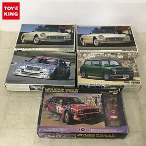 1円〜 ハセガワ 等 1/24 他 ランチアデルタ HFインテグラーレ16v 1989 サンレモ ラリーウィナー、イノチェンティ・ミニクーパー 等