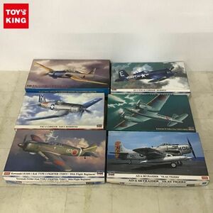 1円〜 ハセガワ 1/48 等 F4U-4 コルセア リザーブ飛行隊、AD-6 スカイレイダー VA-65 タイガース 他