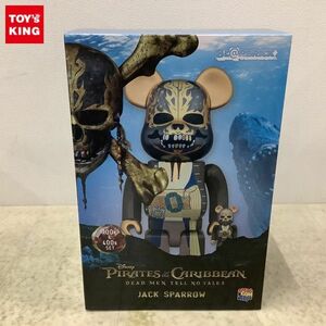 1円〜 未開封 メディコム・トイ BE@RBRICK ベアブリック ディズニー パイレーツ・オブ・カリビアン ジャック・スパロウ 100% & 400%