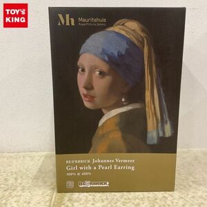 1円〜 未開封 メディコム・トイ BE@RBRICK ベアブリック 100% & 400% Johannes Vermeer Girl With a Pearl Earring 真珠の耳飾りの少女