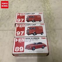 1円〜 赤箱トミカ 日本製 シトロエン H トラック 2点 ポルシェ 356 スピードスター_画像1