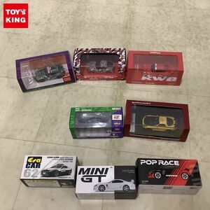 1円〜 ポップレース 1/64 エヴァRT初号機GRスープラ2020、MINI GT 1/64 トヨタ TRD 3000GT スーパー ホワイト他