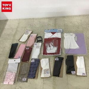 1円〜 ドール用 衣装 巫女服セット、スリップドレス、ニーソックス他