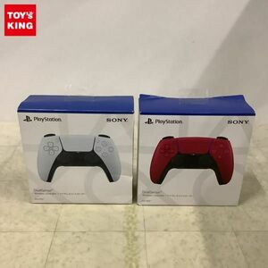 1円〜 未開封含 PlayStation5 DualSense ワイヤレスコントローラー コズミックレッド、ホワイト CFI-ZCT1J