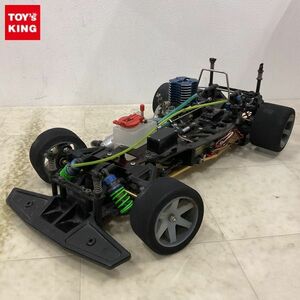 1円〜 ジャンク エンジンRC シャーシ タイヤ フタバ FP-R112JE 受信機 FP-S14B サーボ 他