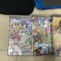 1円〜 訳あり PSP 本体PSP-3000 バイブラント・ブルー ミスティック・シルバー ポーチ ファイナルファンタジー零式 フォトカノ 他_画像4