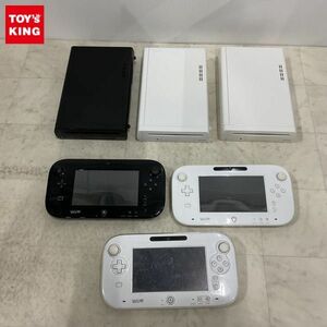 1円〜 動作確認/初期化済 箱無 Wii U 本体 WUP-101(01) 32GB クロ、シロ ゲームパッド WUP-010(JPN) クロ、シロ