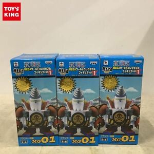 1円〜 未開封含 ONE PIECE MEGAワールドコレクタブルフィギュアvol.1 MG01 フランキー将軍 3点