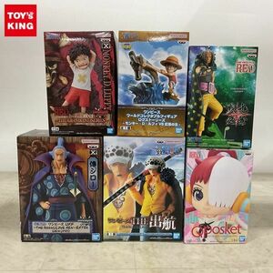 1円〜 未開封 ONE PIECE ワールドコレクタブルフィギュア ログストーリーズ 等 モンキー・D・ルフィVS近海の主、ウタ 他