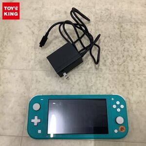 1円〜 動作確認/初期化済 箱無 Nintendo Switch Lite HDH-001 本体 あつまれ どうぶつの森セット まめきち＆つぶきちアロハ柄