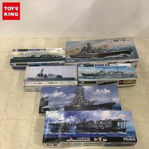 1円〜 フジミ 1/700 日本海軍 航空母艦 加賀、アオシマ 1/700 特殊潜航艦搭載母艦 日進 他