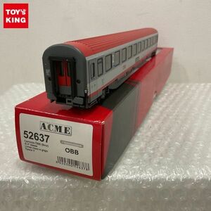 1円〜 A.C.M.E. HOゲージ 52637 Carrozza OBB Bmz di 2a classe Livera rosso e grigio Epoca V