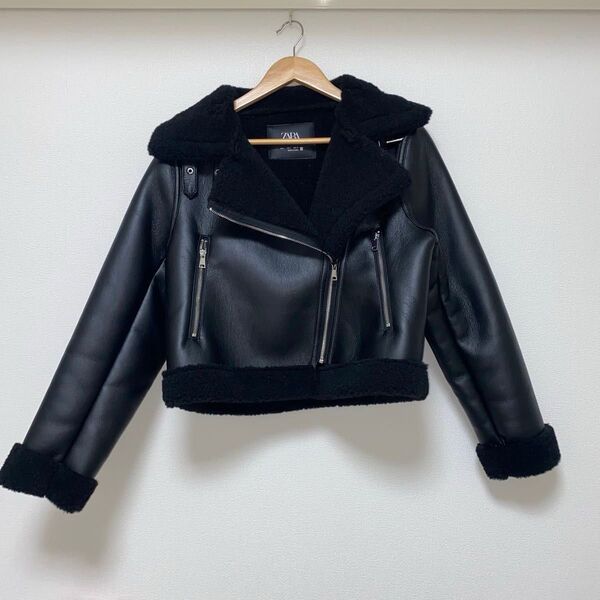 【ZARA】ボアライダースジャケット
