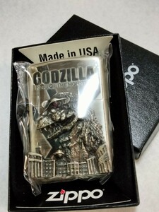 zippo GODZILA ゴジラ 立体メタル 2007年製 展示未使用