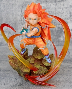 ◆*．【ドラゴンボール / 超サイヤ人3 孫悟空】*◆* # 海外限定 箱無 15CM # . *◆*．E/150