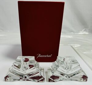  ▽ Baccarat バカラ キャンドルホルダー 2こセット 箱付/256263/124-59