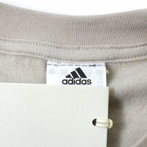 新品 秋冬 アディダス 裏起毛 スウェット トレーナー O adidas プルオーバー 裏フリース メンズ スポーツ ロゴ刺繍 ベージュ ◆CI1627E_画像9